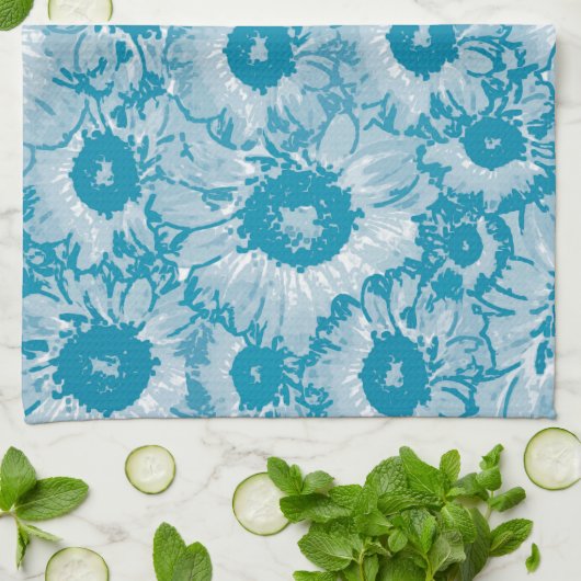 Elegantes botanisches Muster Geschirrtuch (Gefaltet)