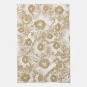 Elegantes botanisches Muster Geschirrtuch (Vertikal)