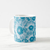 Elegantes botanisches Muster Kaffeetasse (Vorderseite Links)