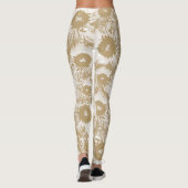 Elegantes botanisches Muster Leggings (Rückseite)