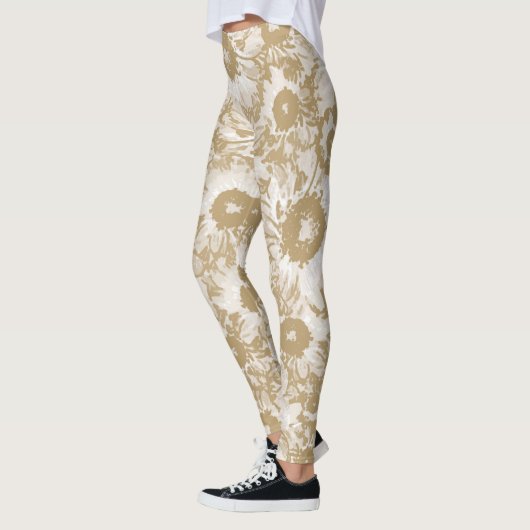 Elegantes botanisches Muster Leggings (Links)