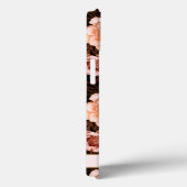 Elegantes botanisches Muster Monogramm Case-Mate iPhone Hülle (Rückseite / Rechts)