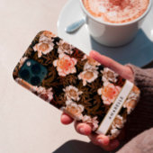 Elegantes botanisches Muster Monogramm Case-Mate iPhone Hülle