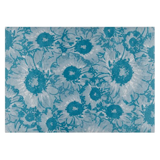 Elegantes botanisches Muster Schneidebrett (Vorderseite)
