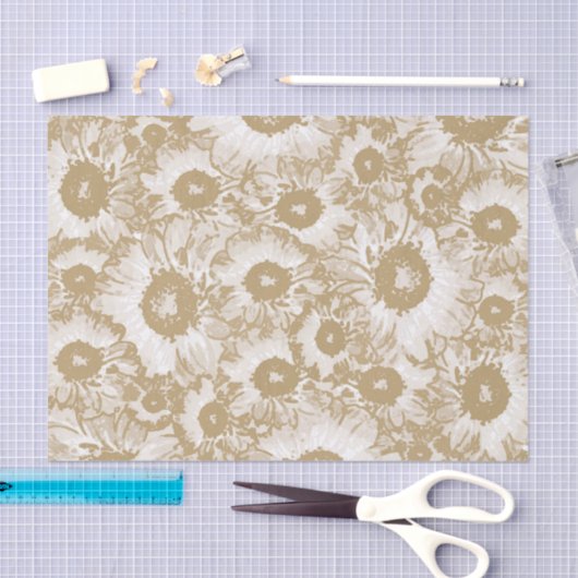 Elegantes botanisches Muster Seidenpapier (Handwerk)