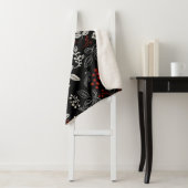 Elegantes botanisches Muster Sherpadecke (Beispiel)