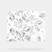 Elegantes botanisches Ordner-Set Acrylschild (Vorderseite)