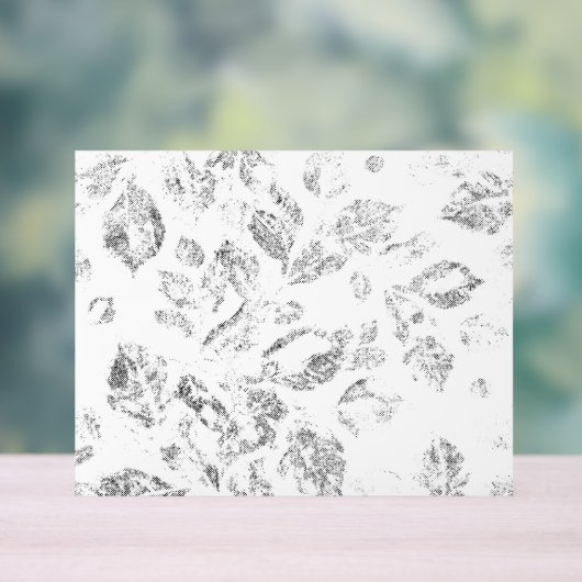 Elegantes botanisches Ordner-Set Acrylschild (Neutral)