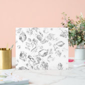 Elegantes botanisches Ordner-Set Acrylschild (Hochzeit)