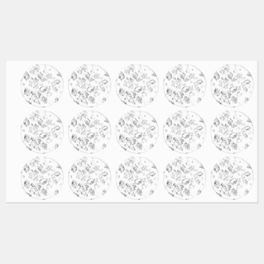 Elegantes botanisches Ordner-Set Etiketten (Blatt)