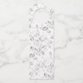 Elegantes botanisches Ordner-Set Flaschenanhänger (Rückseite)