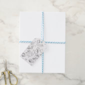 Elegantes botanisches Ordner-Set Geschenkanhänger (Mit Garn)