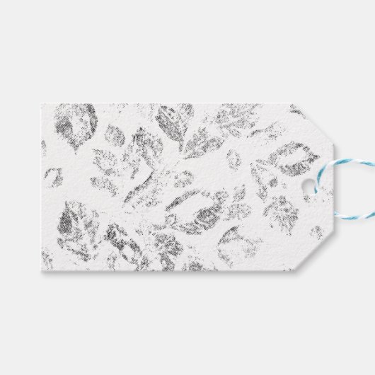 Elegantes botanisches Ordner-Set Geschenkanhänger (Vorderseite (Horizontal))