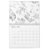 Elegantes botanisches Ordner-Set Kalender (Feb 2027)