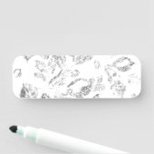 Elegantes botanisches Ordner-Set Namensschild (Beispiel)