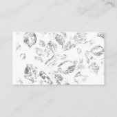 Elegantes botanisches Ordner-Set Terminkarte (Rückseite)