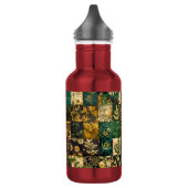 ✨Elegantes botanisches Patchwork-Blumenmuster-Desi Edelstahlflasche (Links)