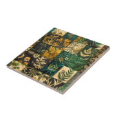 ✨Elegantes botanisches Patchwork-Blumenmuster-Desi Fliese (Seite)