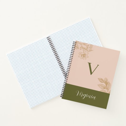 Elegantes botanisches Personalisierte - Bezeichnet Notizblock (Innenseite)