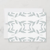 Elegantes Botanisches Personalisiertes Monogramm-P Mitteilungskarte (Rückseite)