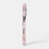 Elegantes Botanisches Rose-Gold Monogramm iPhone Hülle (Rechte Seite)