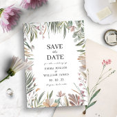Elegantes botanisches Save the Date
