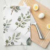 Elegantes botanisches Teetuch Geschirrtuch (Viertel Falte)