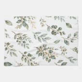 Elegantes botanisches Teetuch Geschirrtuch (Horizontal)