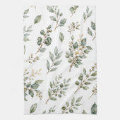 Elegantes botanisches Teetuch Geschirrtuch (Vertikal)