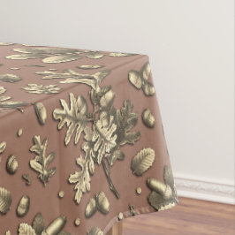 Elegantes botanisches Vintag Brown Oak Blätter Aco Tischdecke