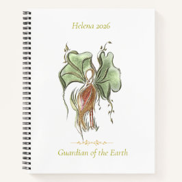Elegantes botanisches Vogel-Motiv Notizblock