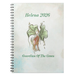 Elegantes botanisches Vogel-Motiv Notizblock