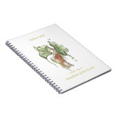 Elegantes botanisches Vogelheft Notizblock (Rechte Seite)