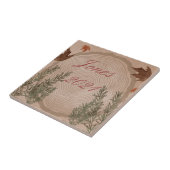 Elegantes botanisches Weihnachtsfest Fliese (Seite)