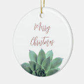 Elegantes botanisches Weihnachtsfest Keramik Ornament (Links)