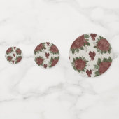 Elegantes botanisches Weihnachtsfest Konfetti (Vorderseiten)