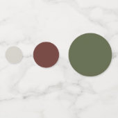 Elegantes botanisches Weihnachtsfest Konfetti (Rückseiten)