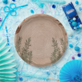 Elegantes botanisches Weihnachtsfest Pappteller (Party)