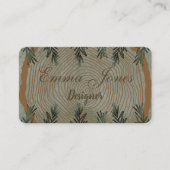 Elegantes botanisches Weihnachtsfest Visitenkarte (Vorderseite)