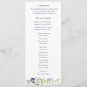 Elegantes botanisches Wildblume Script Wedding Pro Programm (Rückseite)