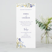 Elegantes botanisches Wildblume Script Wedding Pro Programm (Stehend Vorderseite)