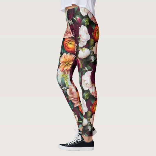 Elegantes botanisches Workout-Training Leggings (Links)