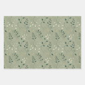 Elegantes botanisches Wrap-Dekoupage Geschenkpapier Set (Vorderseite 2)