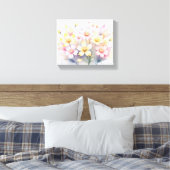 Elegantes Bouquet Leinwanddruck (Insitu (Schlafzimmer))