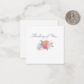 Elegantes Bouquet Mitteilungskarte (Vorderseite/Rückseite Beispiel)