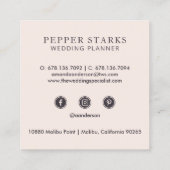 Elegantes Bouquet| Visitenkarte (Rückseite)