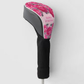 Elegantes Bouquet von Personalisierten Rose Golf Headcover (angewinkelt)