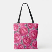 Elegantes Bouquet von Personalisierten Rose Tasche (Rückseite)