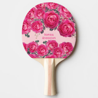Elegantes Bouquet von Personalisierten Rose Tischtennis Schläger