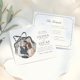 Elegantes Bow All-in-One-Foto für feierliche Hochz